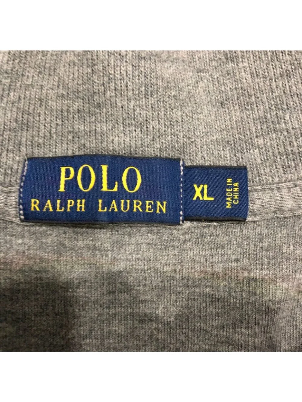 Polo Ralph Lauren Mens Sz XL Quarter Zip Sweater Gray Cotton Mock Neck LOT OF 2